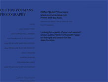 Tablet Screenshot of cliftonyoumansphotography.com